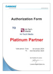 Сертификат Lumens - платиновый партнер