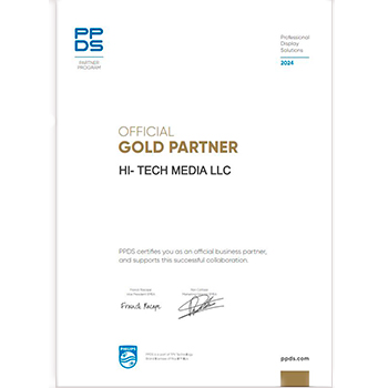 Сертификат официального бизнес-партнера Philips