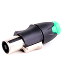Разъём кабельный 4PIN Speaker Connector "папа", зелёный