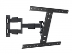 Настенный поворотно-выдвижной кронштейн для ЖК/LED панелей 37" - 55", до 30 кг. Наклонный. Черный цвет