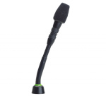 Конденсаторный микрофон-пушка на гусиной шее, 12,7 см, одноцветный индикатор у микрофонного капсюля, с предусилителем, ветрозащита в комплекте, цвет чёрный