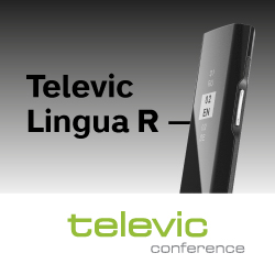 Надежное и стильное решение для синхроперевода — Televic Lingua R