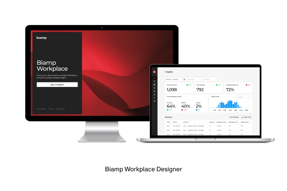 Biamp Workplace Designer — облачный планировщик помещений и удалённое управление Tesira
