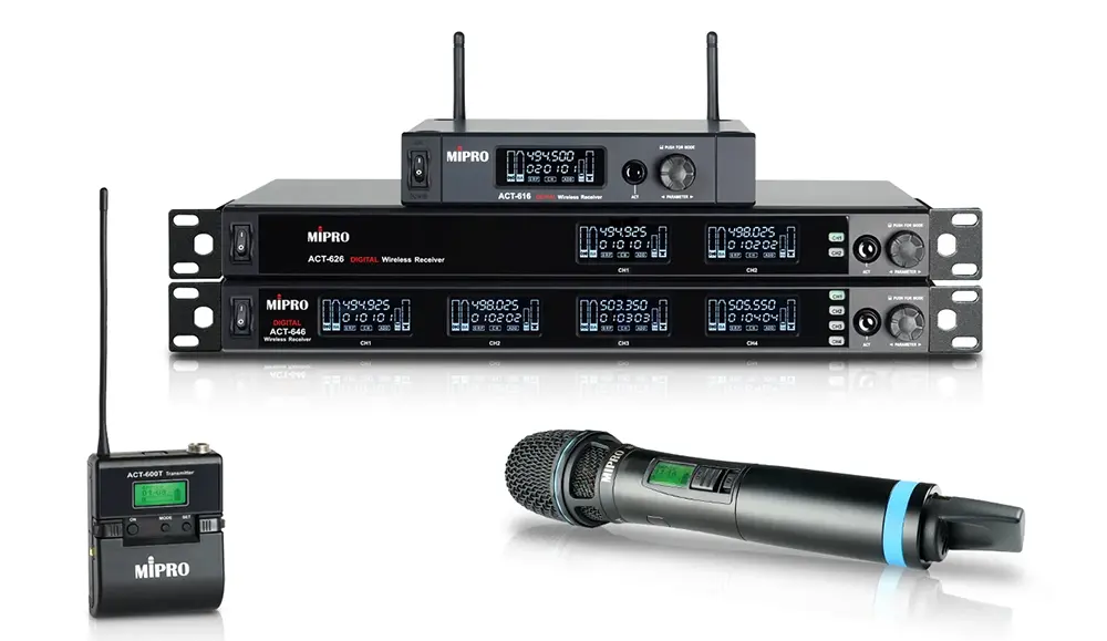 Новая цифровая UHF-радиосистема MIPRO среднего сегмента. Cерия ACT600