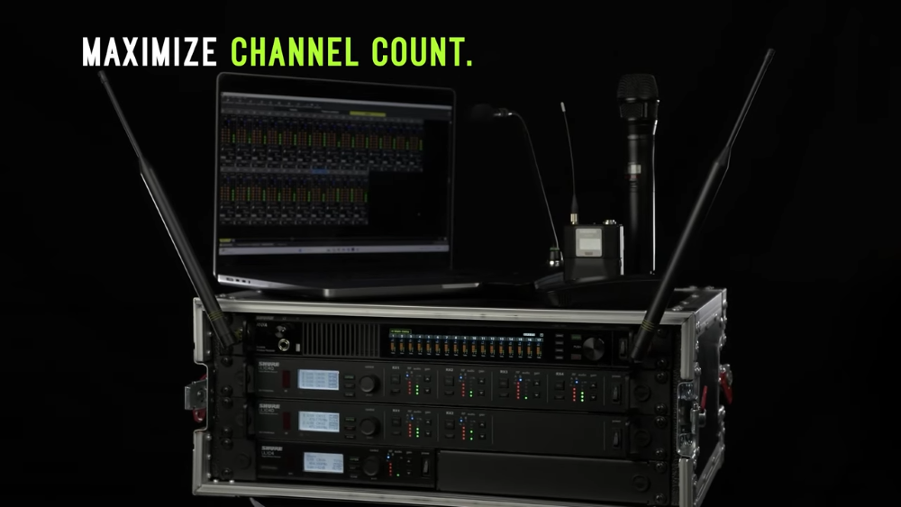 Shure ANX4E — это инновационный скалируемый многоканальный беспроводной приёмник